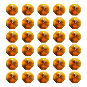 【数量限り】PATIKIL 30個パック サンキャッチャー 14mm 八角 1穴 水晶ボール 吊り下げ水晶プリズム 窓用 アクセサリー DIY アンバー