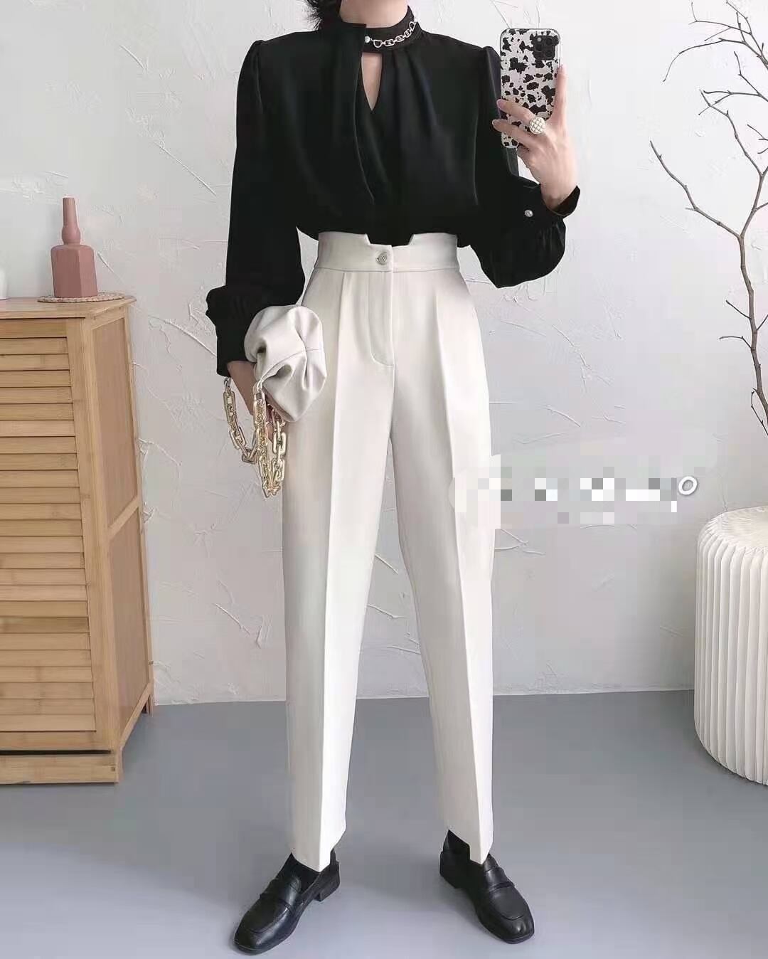 段差デザイン　テーパードパンツ AJ−1362-B05