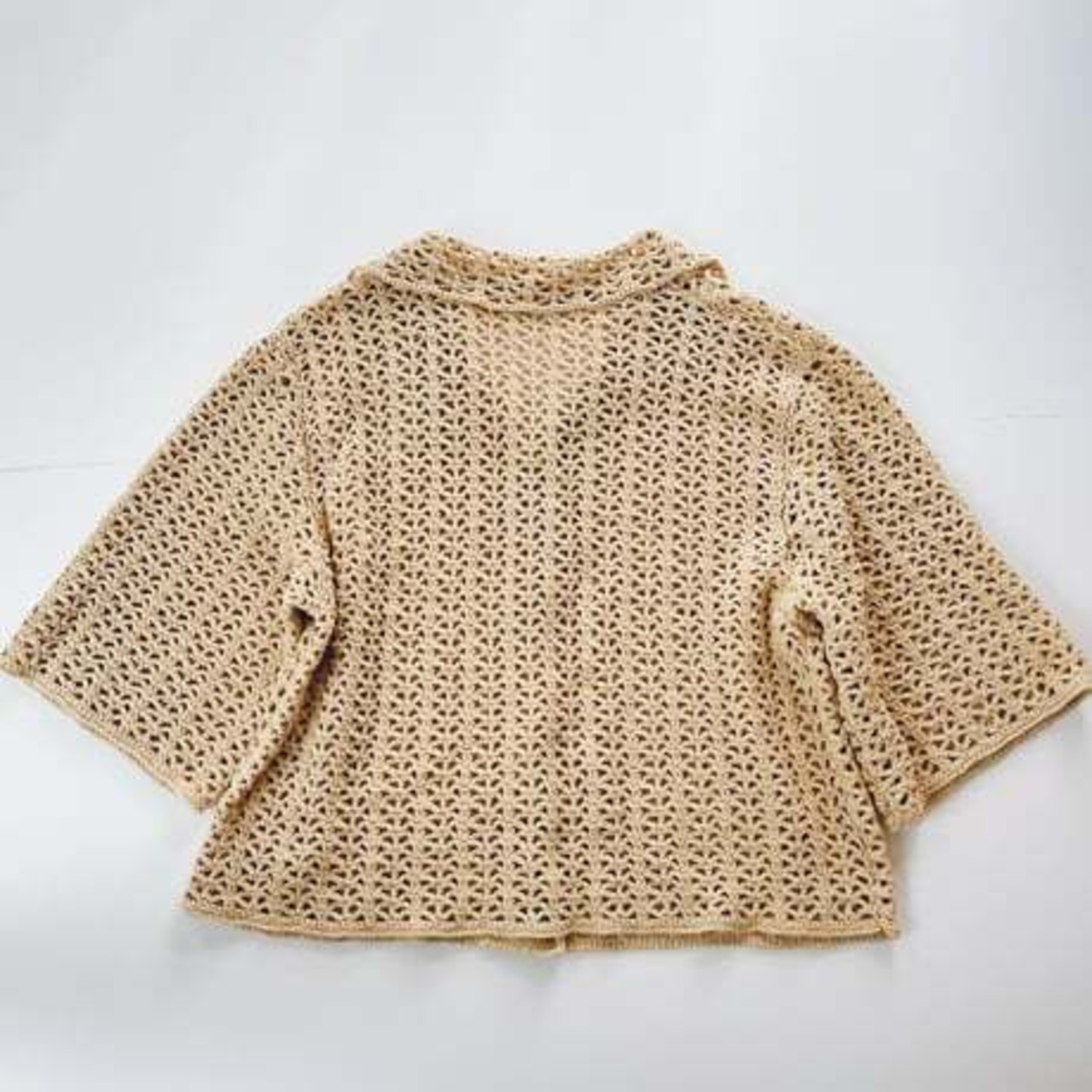 [Pattern] ストライプメッシュ開襟カーディガン