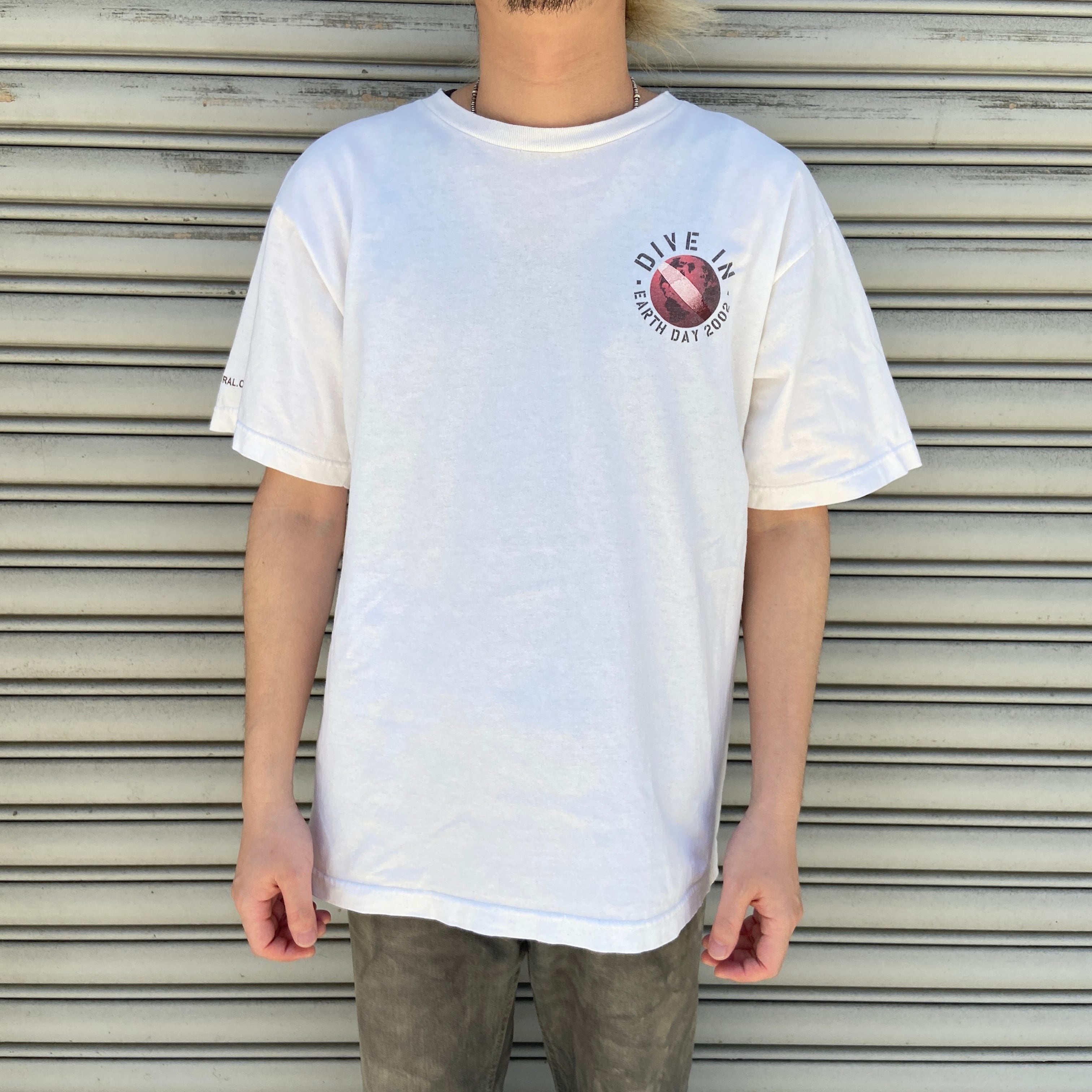 レア 00s USA製 パタゴニア ベネフィシャルTシャツ キナリ M 環境保護