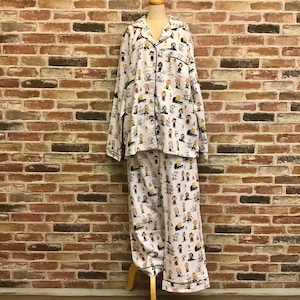 SNOOPY Pattern White Pajama Setup