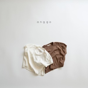 【anggo】クリーミーTシャツ クリーム 80〜120cm  240710