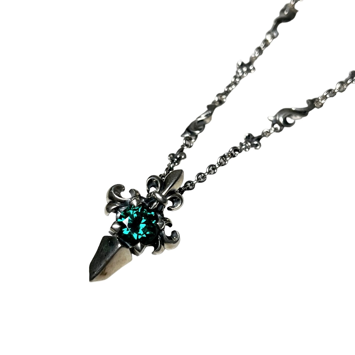 PATRICK COX silver necklace set with rhinestone | NOIR ONLINE