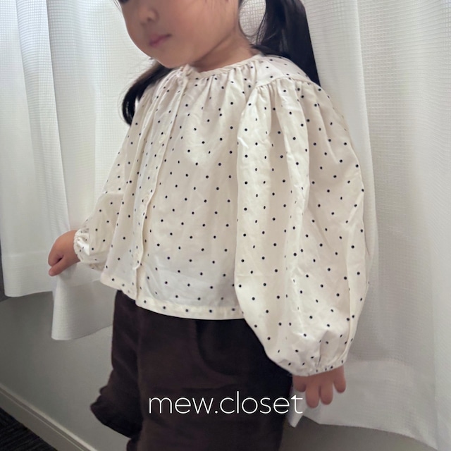 【即納】ninibello / Hazel puff blouse