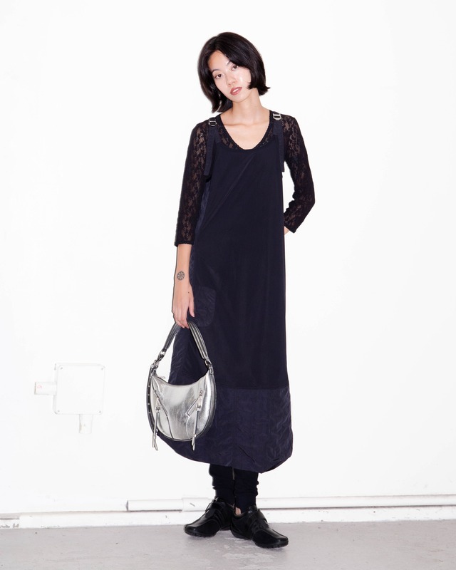 2000s Euro vintage - utility jersey camisole dress