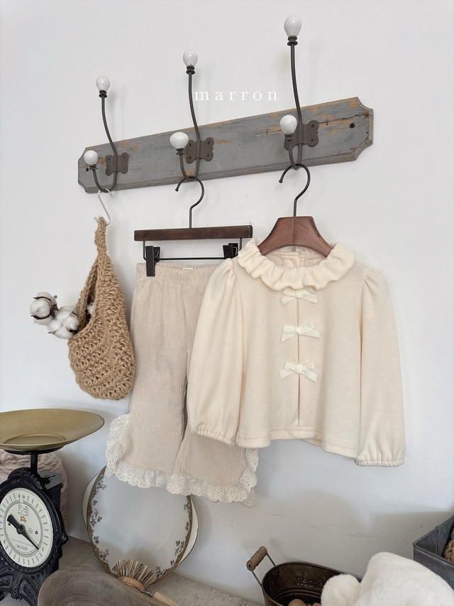 【即納】<marron>  Ribbon frill T