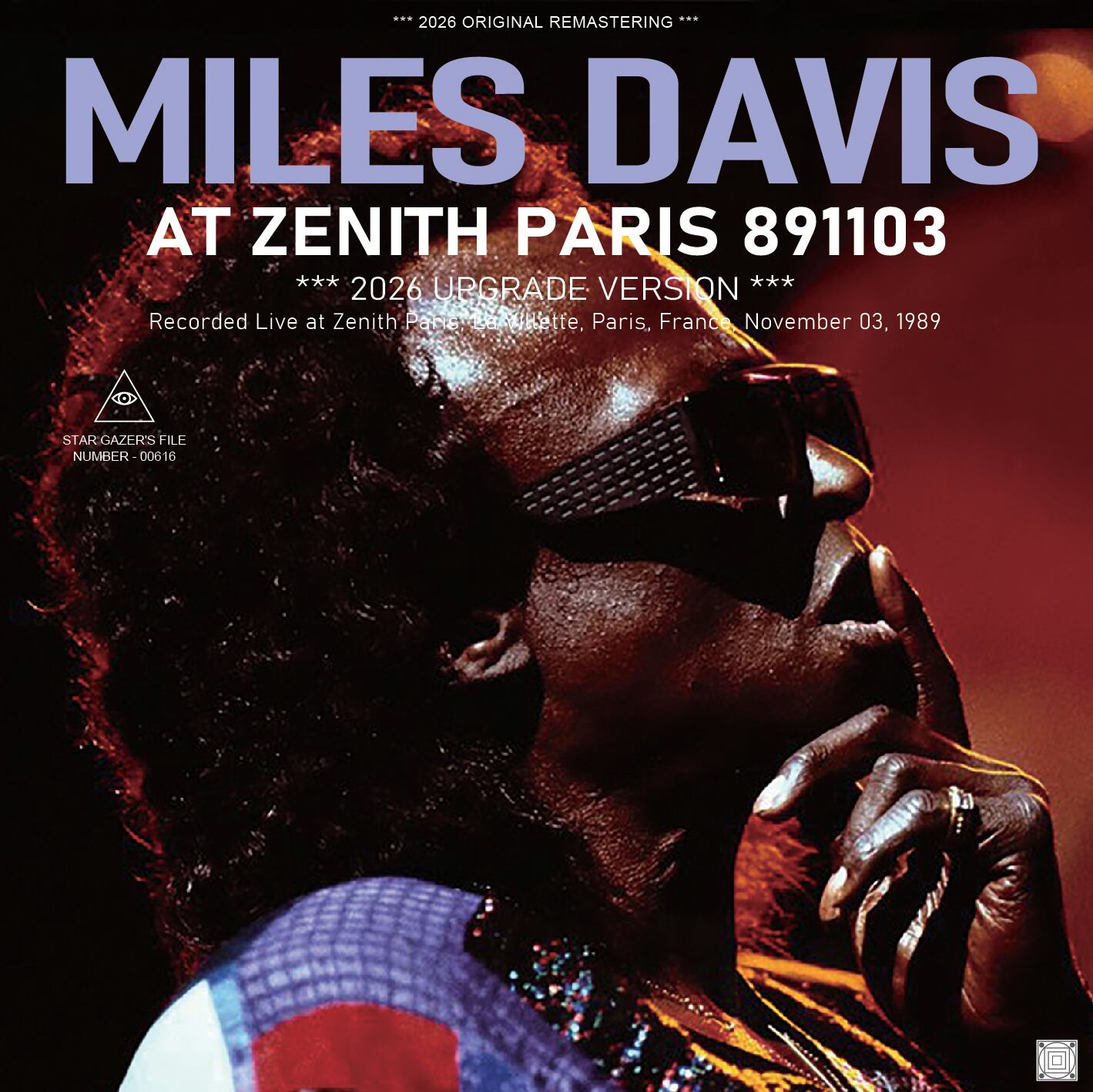 MILES DAVIS / AT ZENITH PARIS 891103 / 2026 UPGRADE VERSION (1CDR+