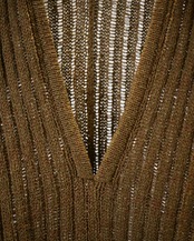 METHO - Harinuki Skipper Vest : sand  brown