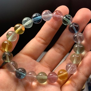 f18クリア✩透明度、色合い綺麗なキャンディフローライトブレスレット