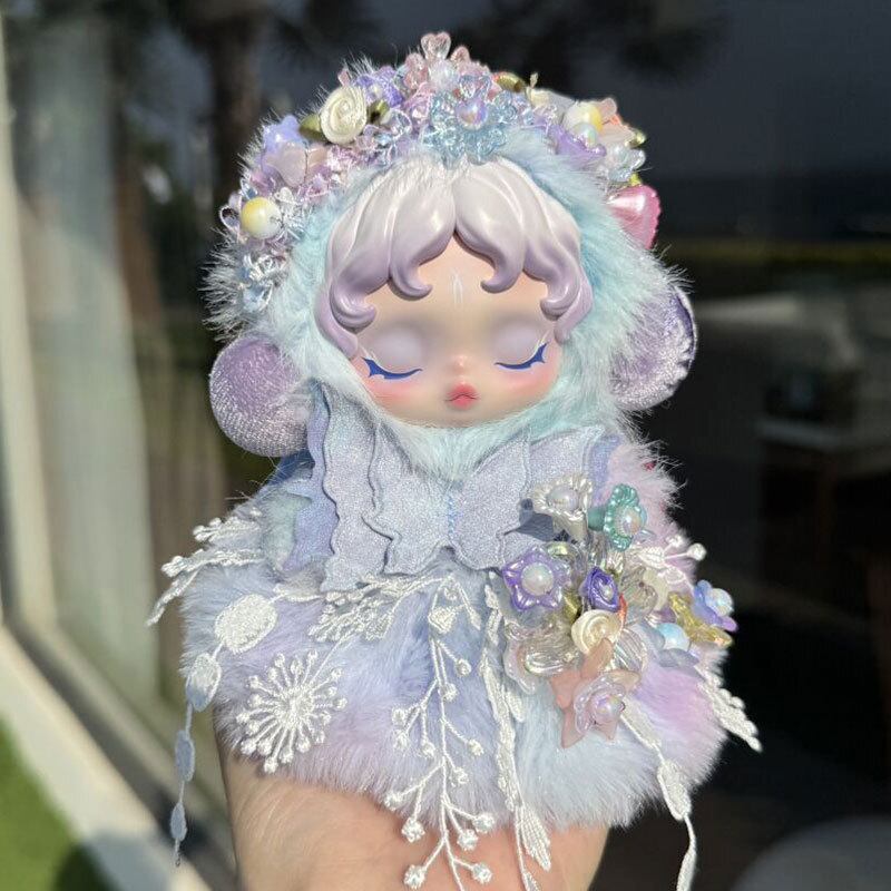 Skullpanda用 ふわふわ フラワー バタフライ ドレス+ヘアバンド