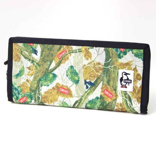 チャムス 長財布 レディース CHUMS Recycle Billfold Wallet CH60-3568 リサイクルビルフォルドウォレット 財布 ウォレット 子供 小学生 高校生 中学生 Leaf-Tree(Z291)