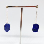 K14gf チェーン ラピスラズリ ピアス mm1094