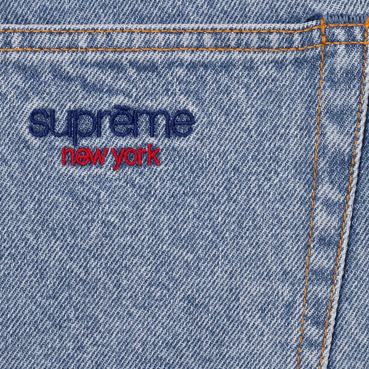 26SS Supreme Baggy Denim Short Washed Indigo 32インチ