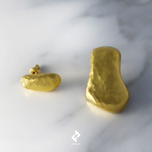 +petalos・シングルイヤリング〜single earring (gold) L