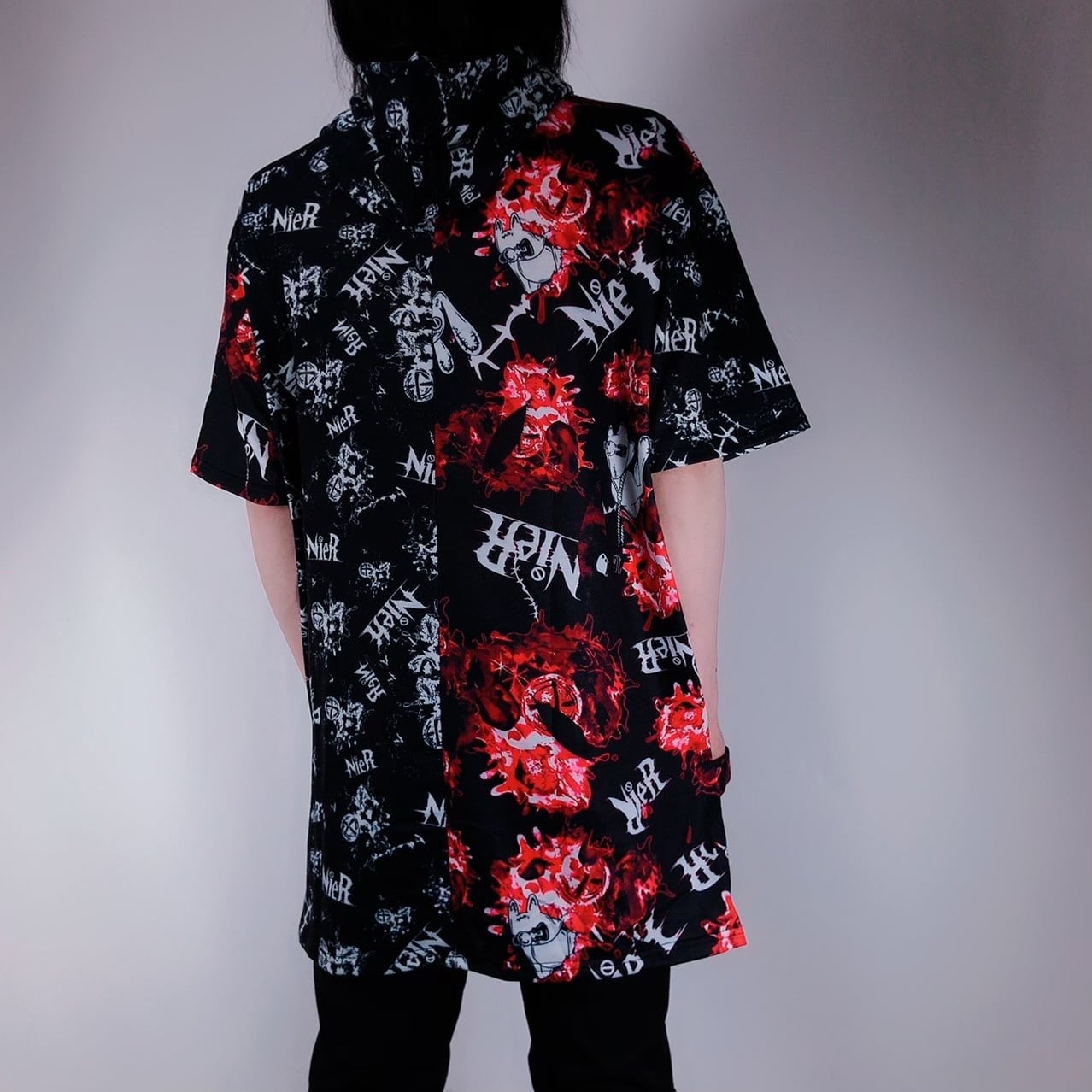 総柄切替半袖PARKA【RED BEAT】 | NIER CLOTHING powered by BASE