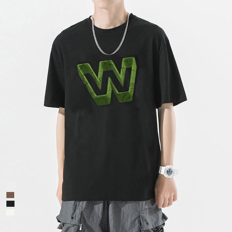 アメリカンレトロ半袖Tシャツ男