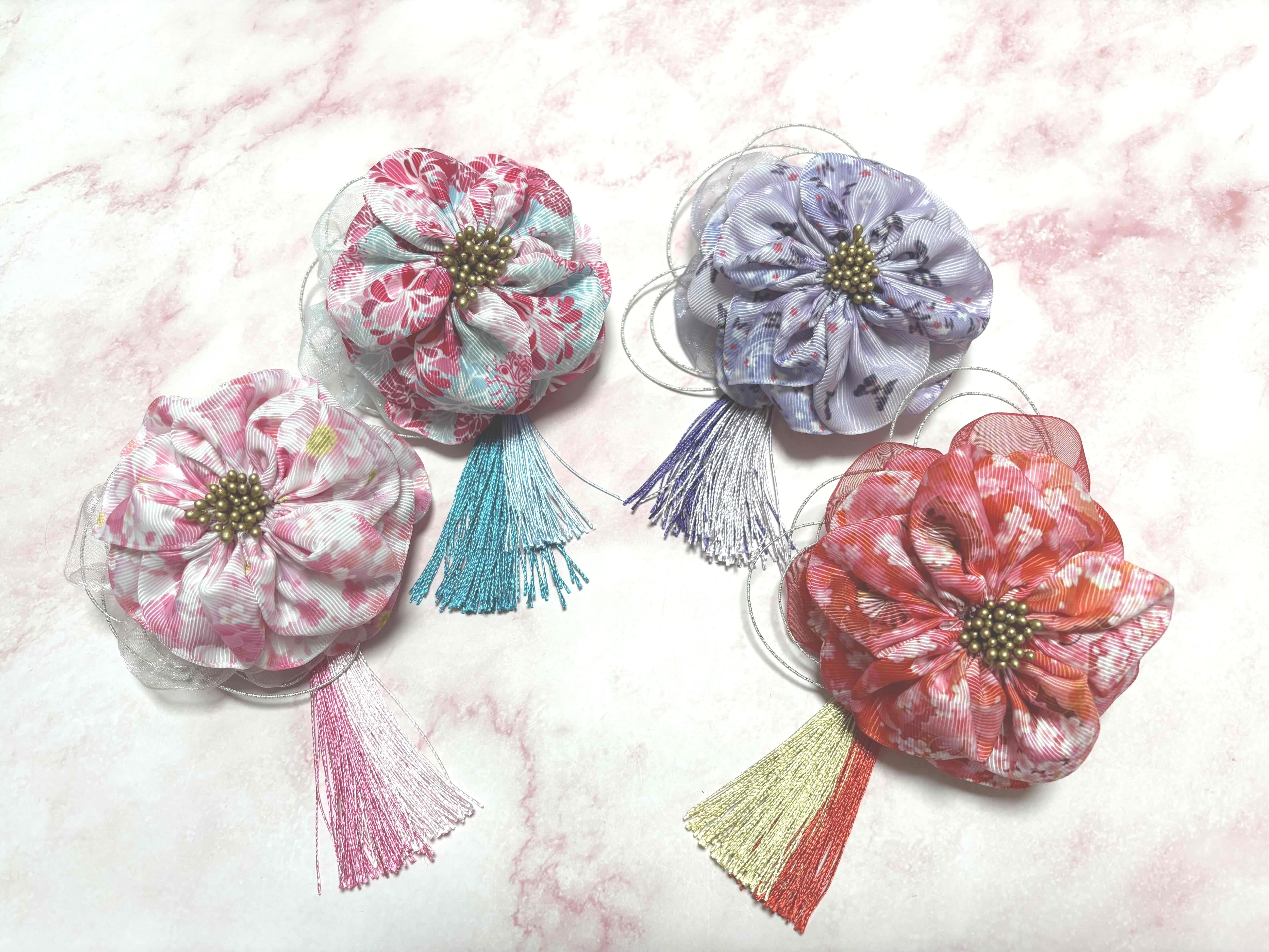 *28*  ハンドメイド　和柄　バレッタ b4ef175568251fd8722b5002ccf5df