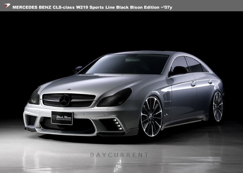 【WALD BlackBison Edtion】 MercedesBenz W219 CLSクラス ~07y カーボンピラーパネル ブラックバイソン  CLS350 CLS500 CLS550 ベンツ 株式会社IR BayCurrent