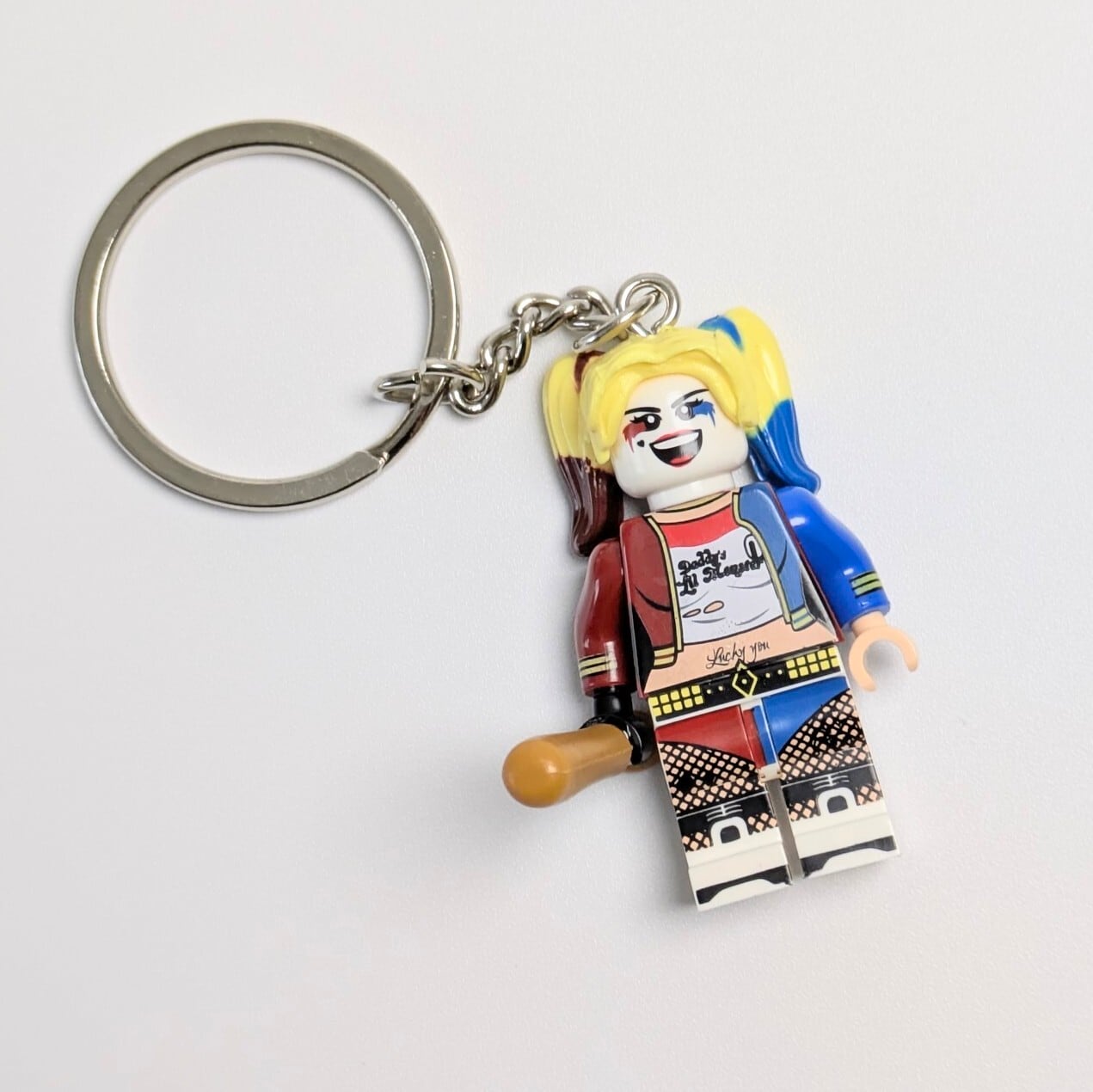 【 ブロックフィギュアキーホルダー 】 スーサイド・スクワッド / ハーレイ・クインの華麗なる覚醒 BIRDS OF PREY / Harley Quinn ( ハーレイ・クイン )　〚アメリカン雑貨 アメトイ〛