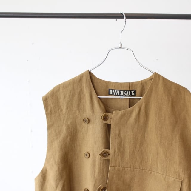 HAVERSACK リネンクロップドユーティリティベスト Linen Cropped Vest