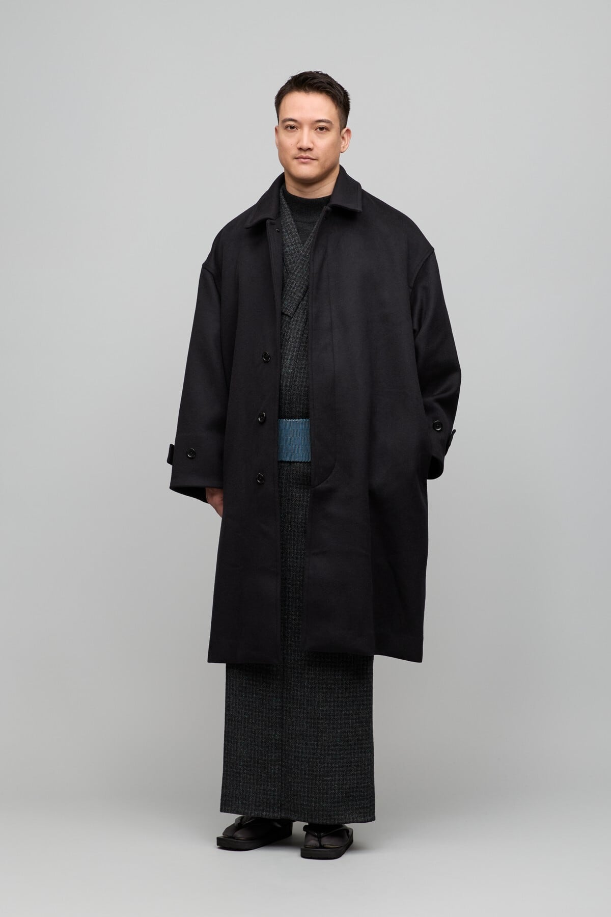 ジャケット・アウター graphpaper Wool Cashmere Melton Coat コート / Y. & SONS × Graphpaper / Light Melton Oversized Coat