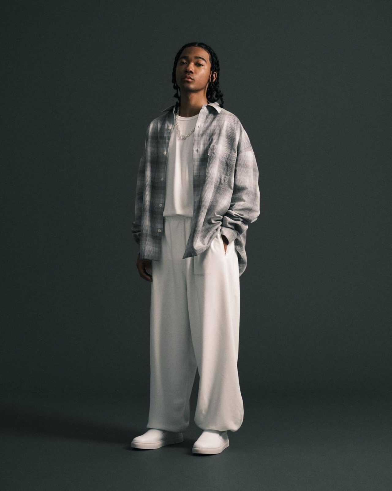 Ombre Check L/S Shirt