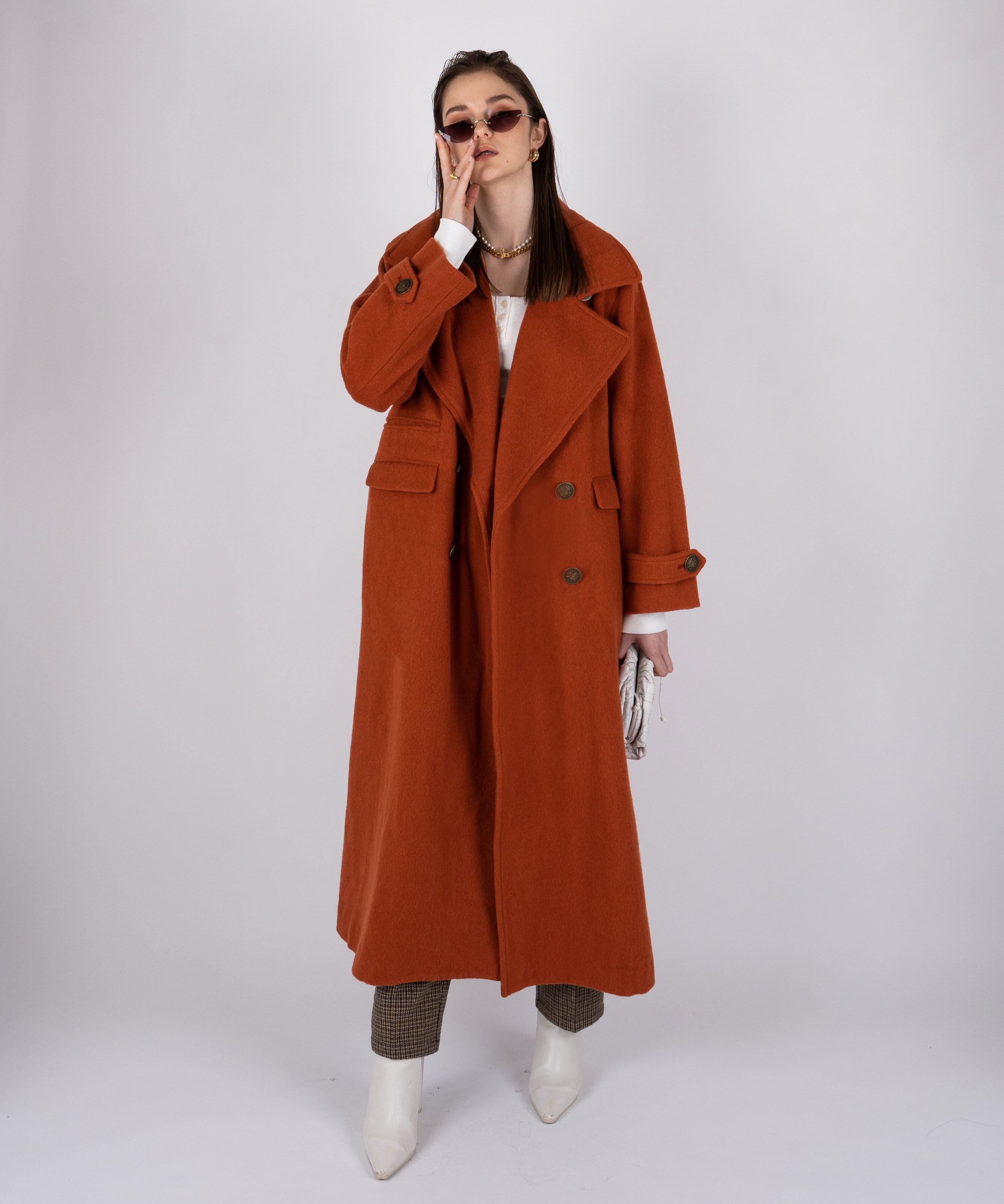 ACLENT standcollar wool long coat 即完売コート