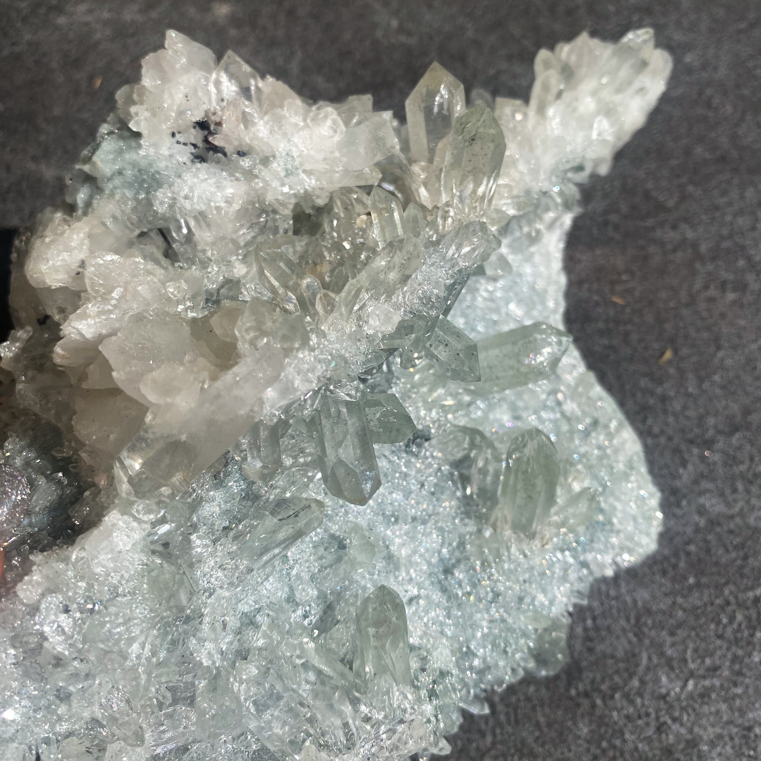 Manihar green samadhi quartz