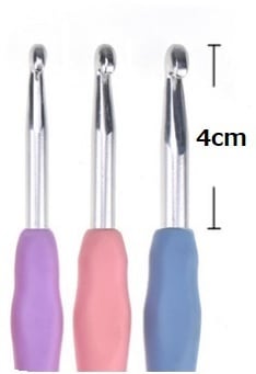 Tシャツヤーン かぎ針 3本セット 【6.5mm、7mm、8mm】＆段数マーカー