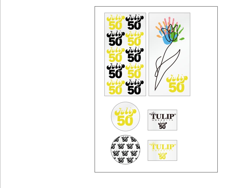 TULIP50周年ツアー ステッカー - 画像1