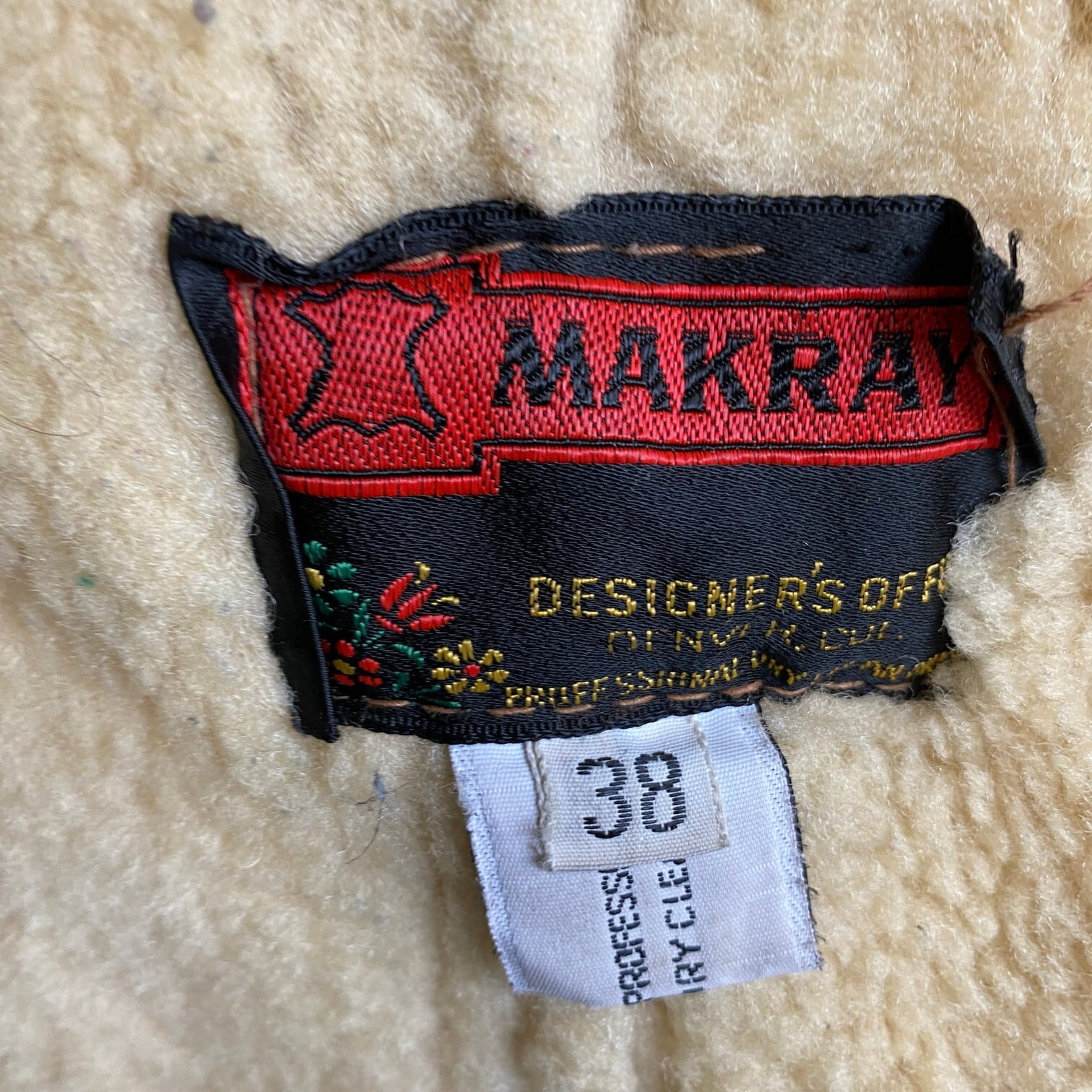 ヴィンテージ MAKRAY ムートン シープスキン ランチコート メンズL