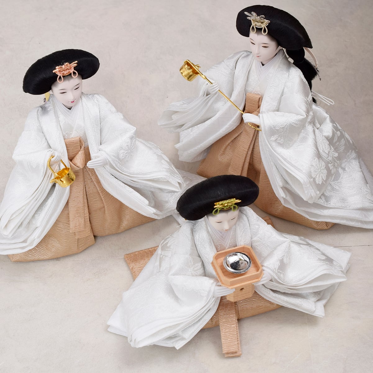 雛人形 五人飾り【月乃香】TSUKINOKA｜三段飾り｜おしゃれ｜モダン