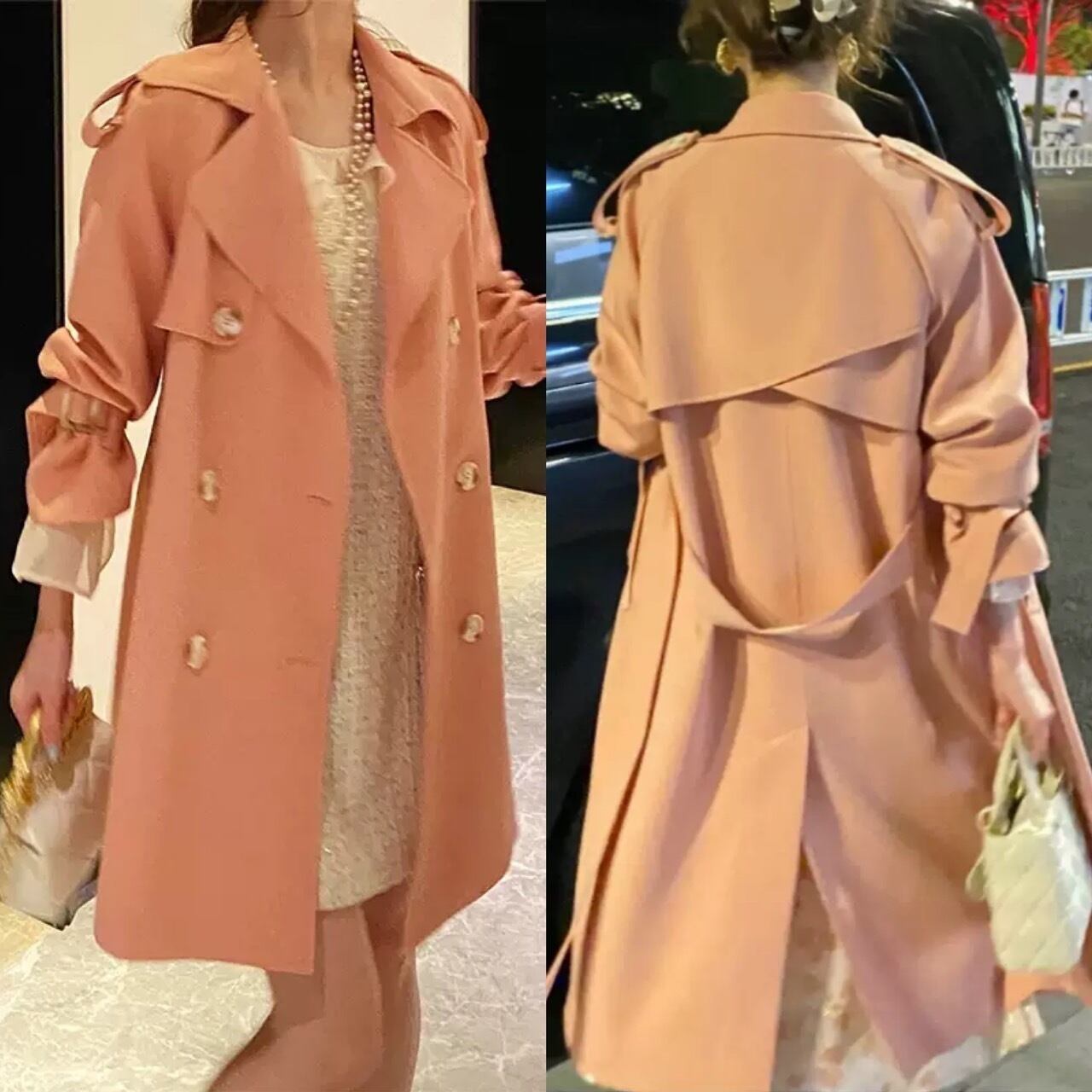 スプリングコート 春 ショートコート トレンチコート S/XL | Pay ID