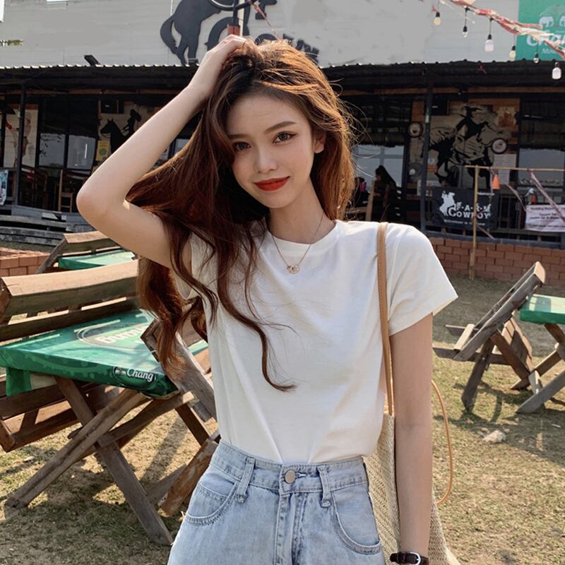 カラーTシャツ シャツ オータムウィンターレッドホワイトトップス 秋物 冬物 YY-ファッション97033610218