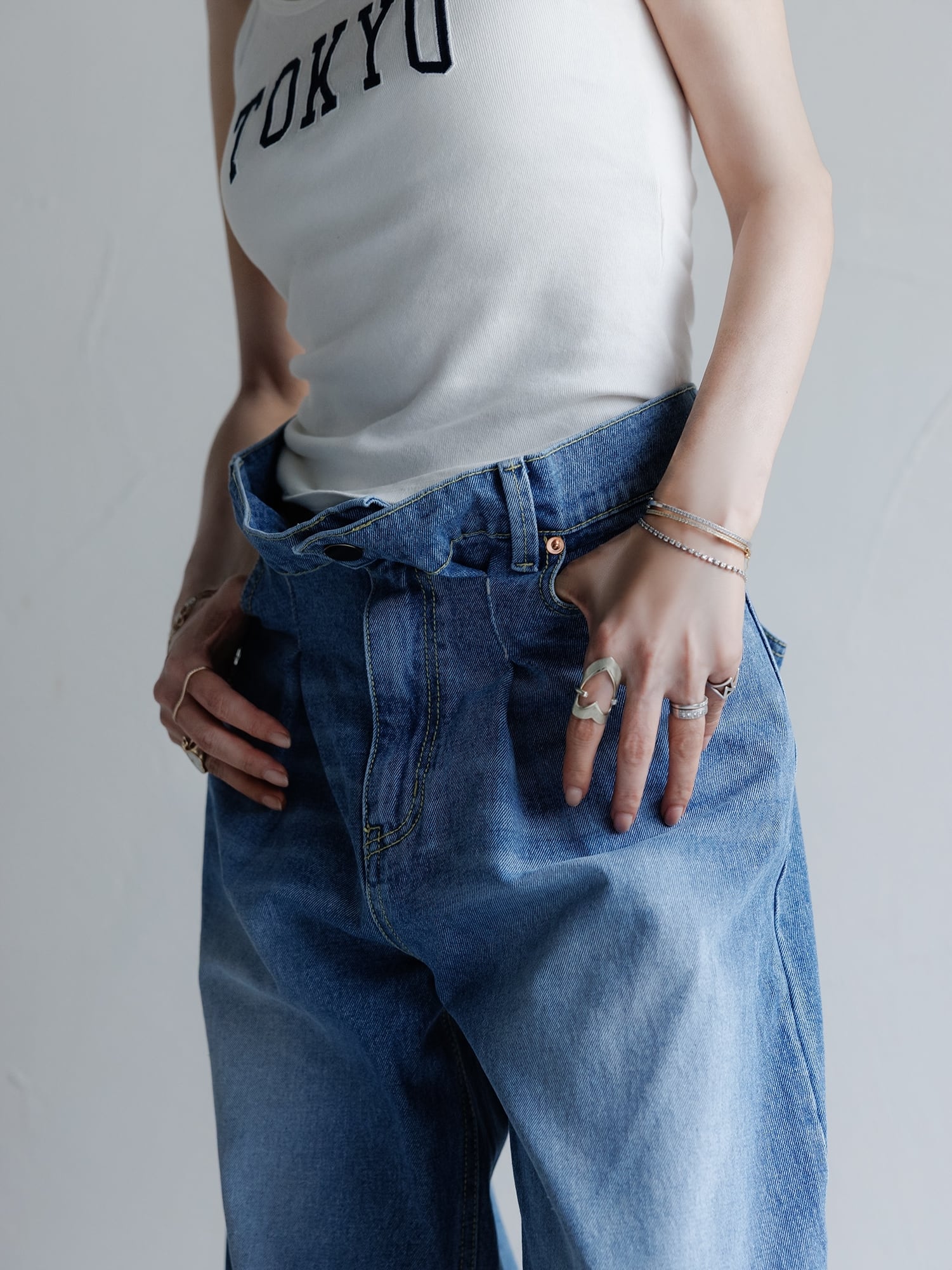 6/19Fri.20Sat.NAGOYA POPUP再販開始!!】Tucked Denim Pants タック