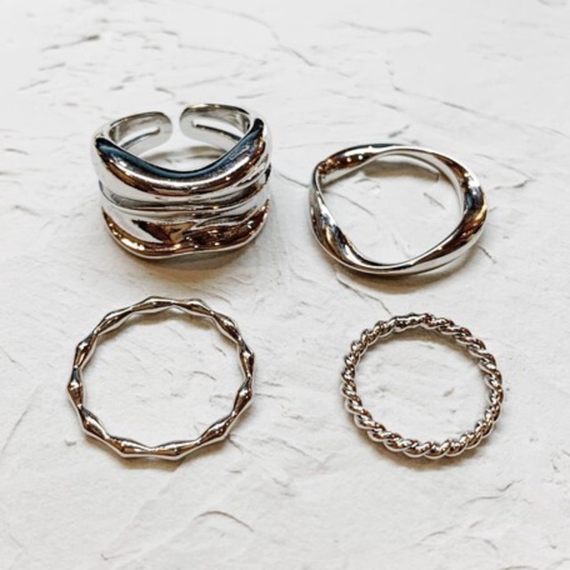 layer ring 4本set