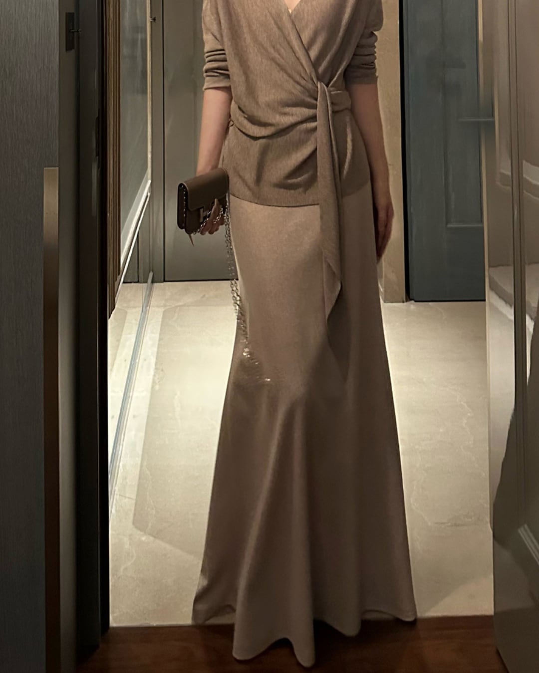 マーメイドニットフレアスカート A25107