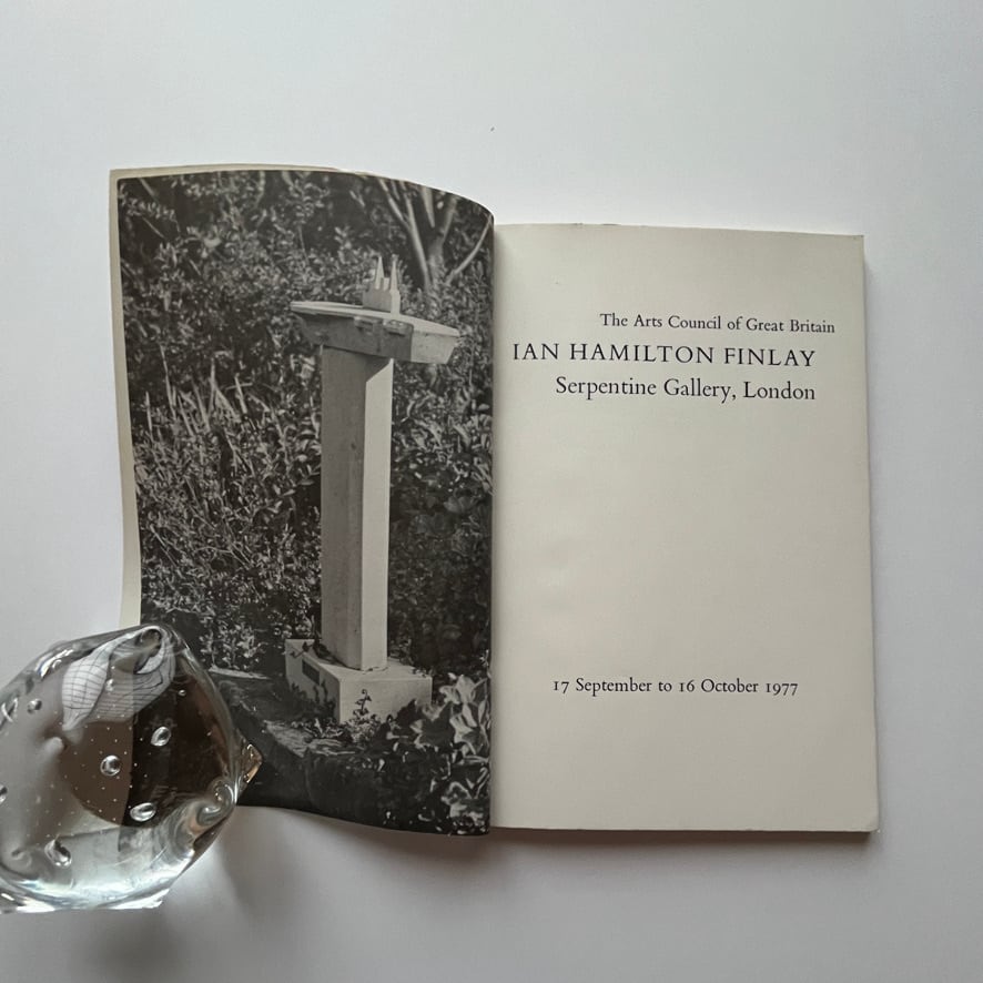 絶版洋古書・稀少本 】イアン・ハミルトン フィンレイ Ian