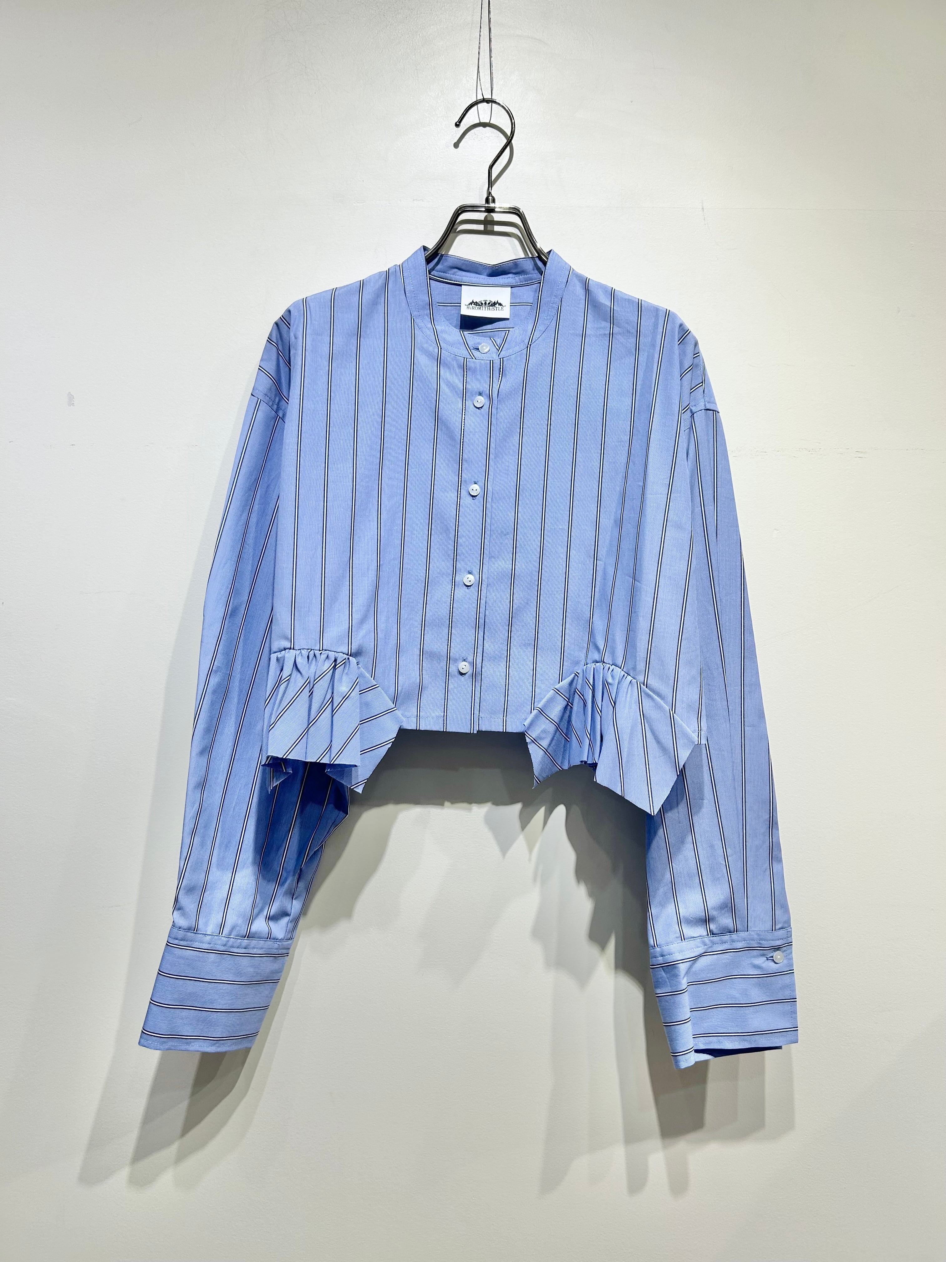 HiROMITHiSTLE ベリークロップトストライプシャツ