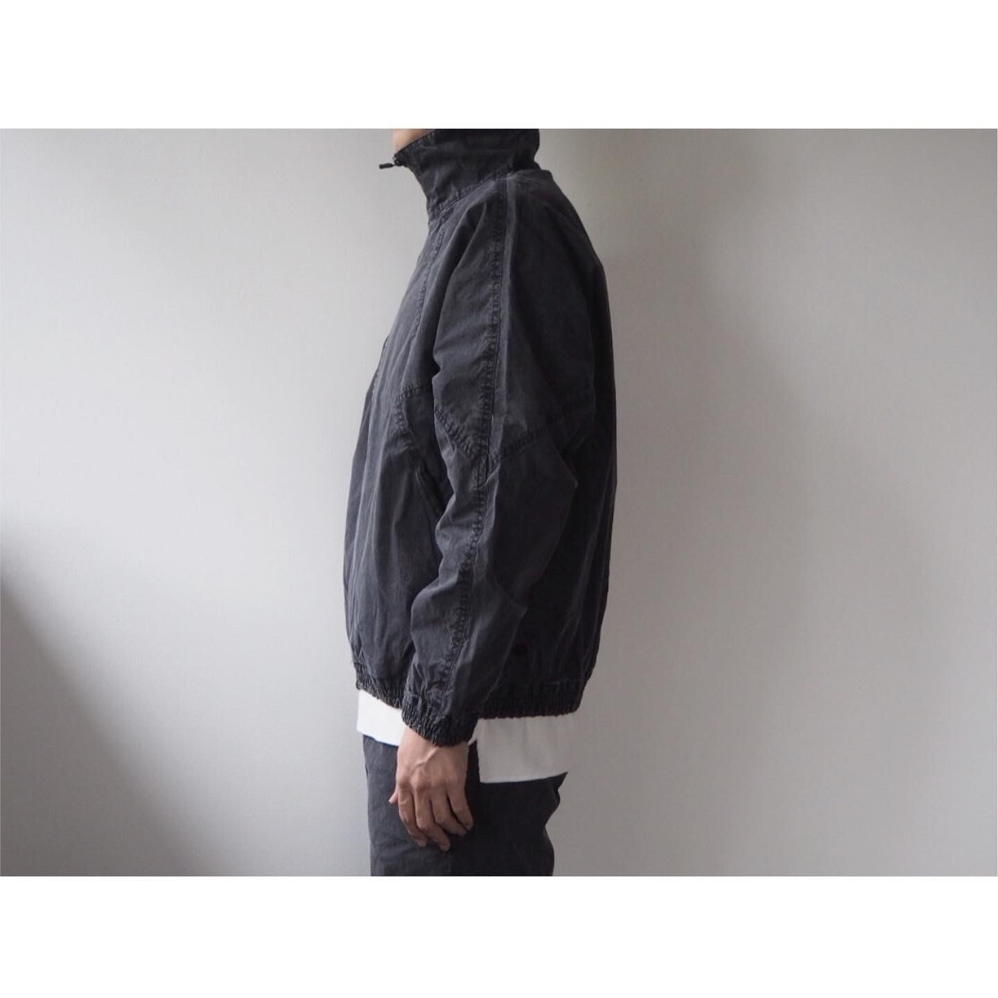 DESCENTE PAUSE(デサントポーズ) Cotton Nylon Bio Wash Track Jacket