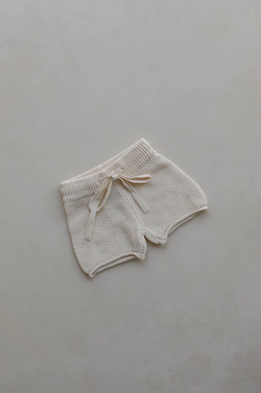 【BELLE & SUN】Crochet Shorts | Natural