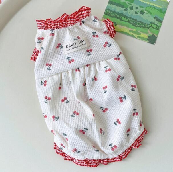 《予約》3101650 ぷちチェリーワッフルワンピ