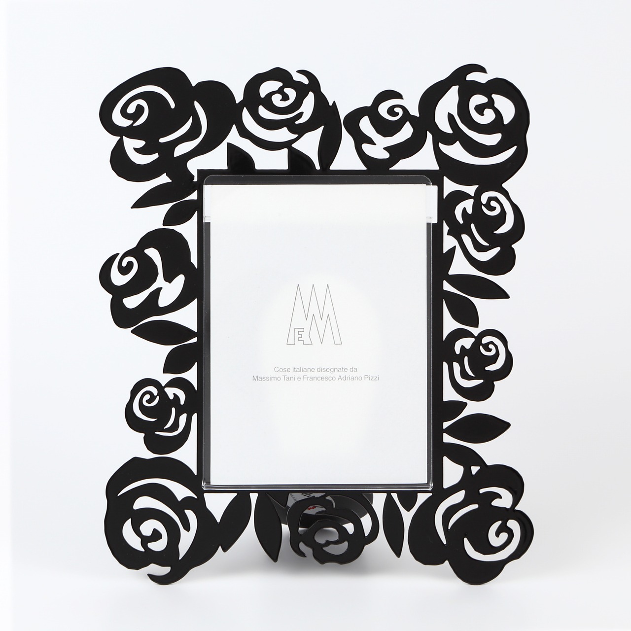 Arti e Mestieri フォトフレーム（ブラック）小 ブラック 薔薇 花 バラ 216-02