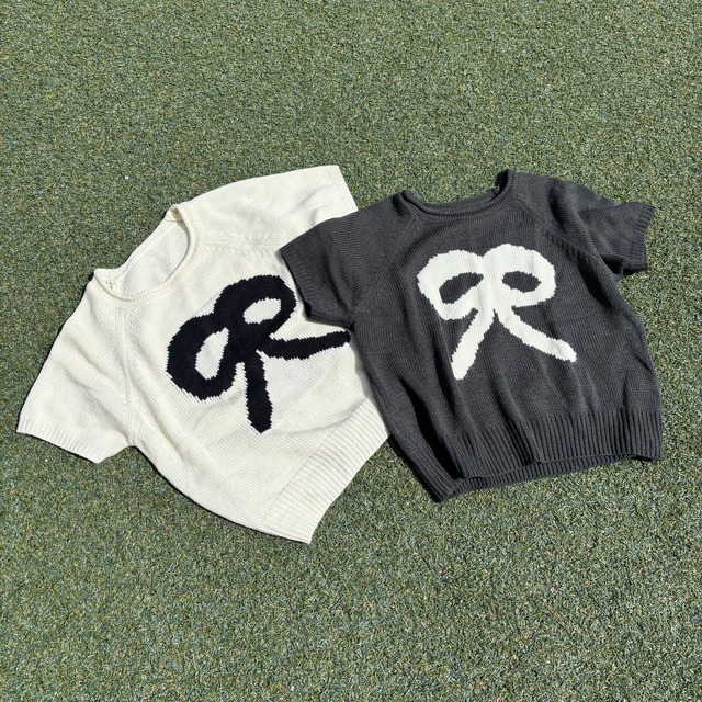 【3/31 21:00~】RIBBON SUMMER KNIT TOPS -2color-