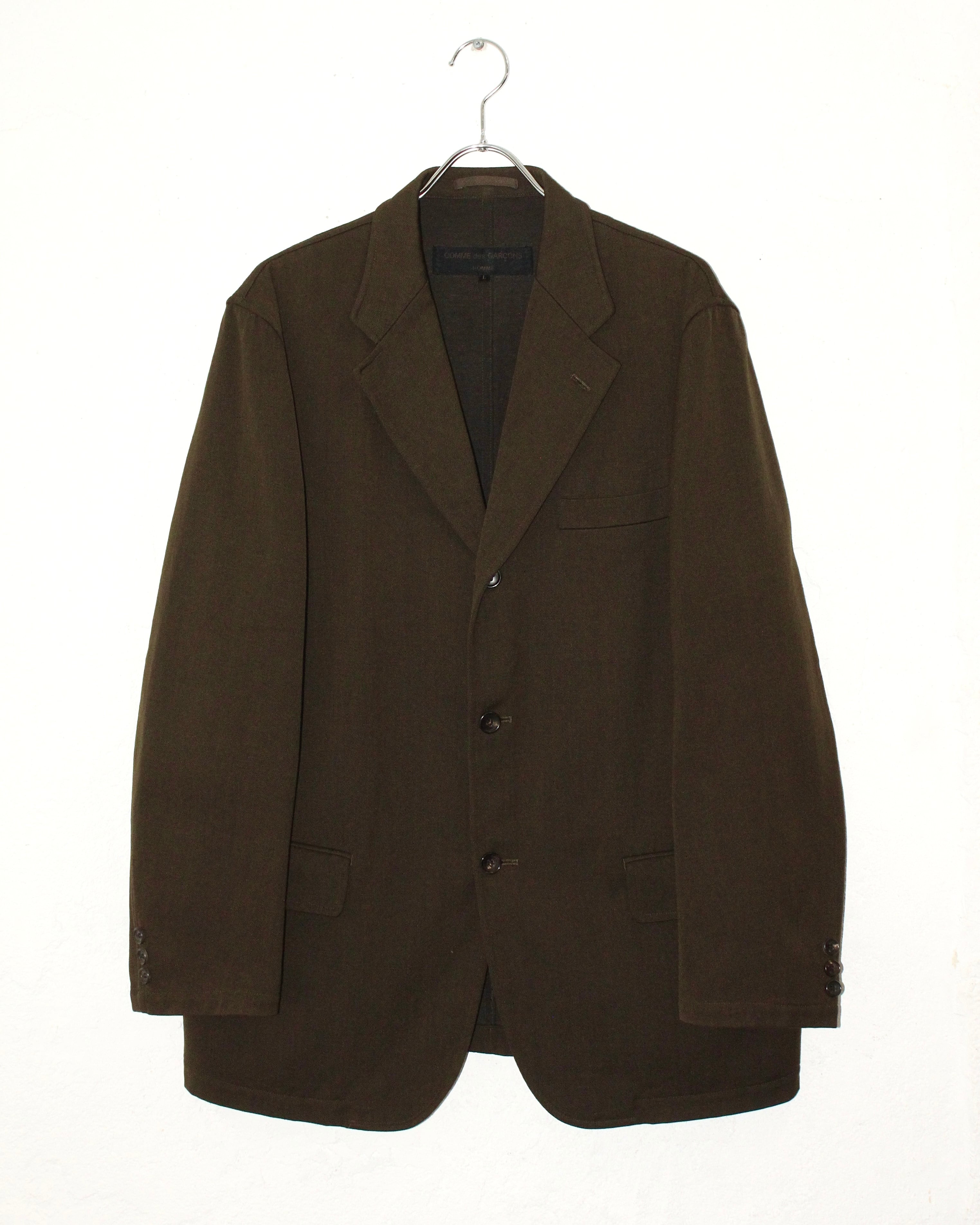 2001AW COMME des GARCONS HOMME Wool×Cotton 3B Tailored Jacket