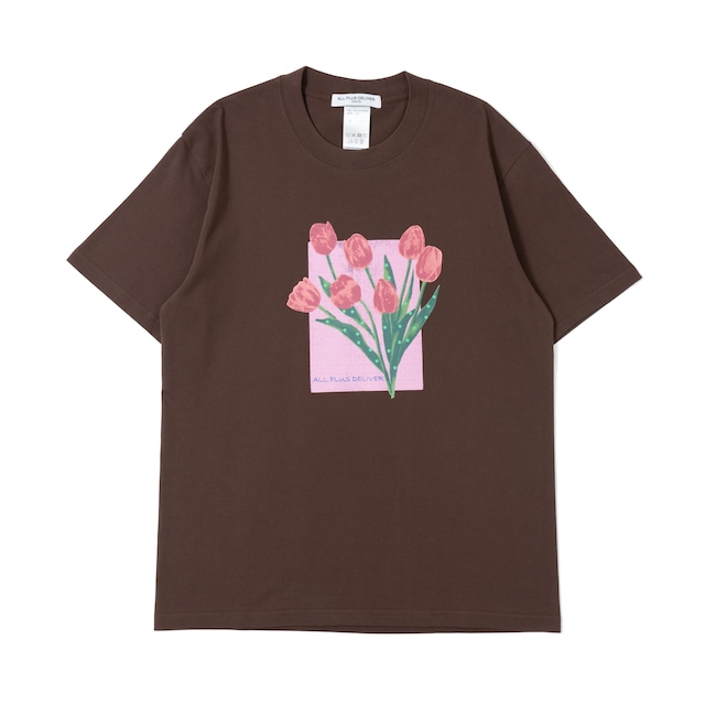 APD WATERCOLOR LOGO SS TEE / BROWN