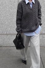 Modern Knit Layer トップス