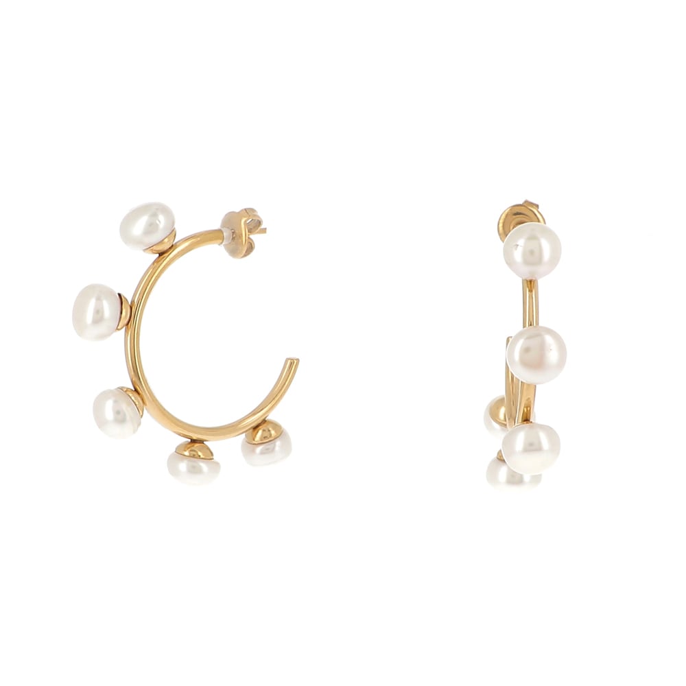 ★SALE★【ikita Paris】IKPP117 ピアス パール フープ