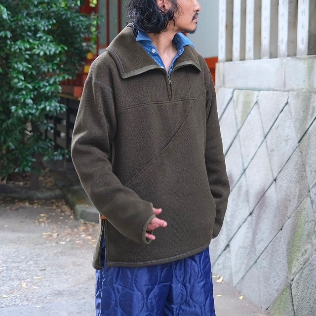 KENNETH FIELD(ケネスフィールド) /HIKER PULLOVER doublefleece-OLIVE-(52)