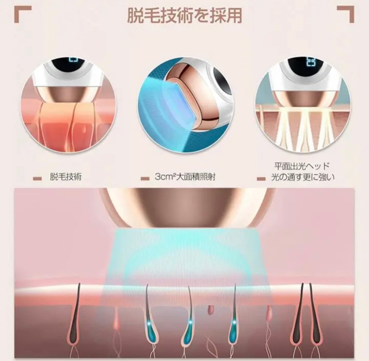 脱毛器 レーザー脱毛器 永久脱毛 IPL光脱毛器 99万回照射 全身脱毛 光 ...